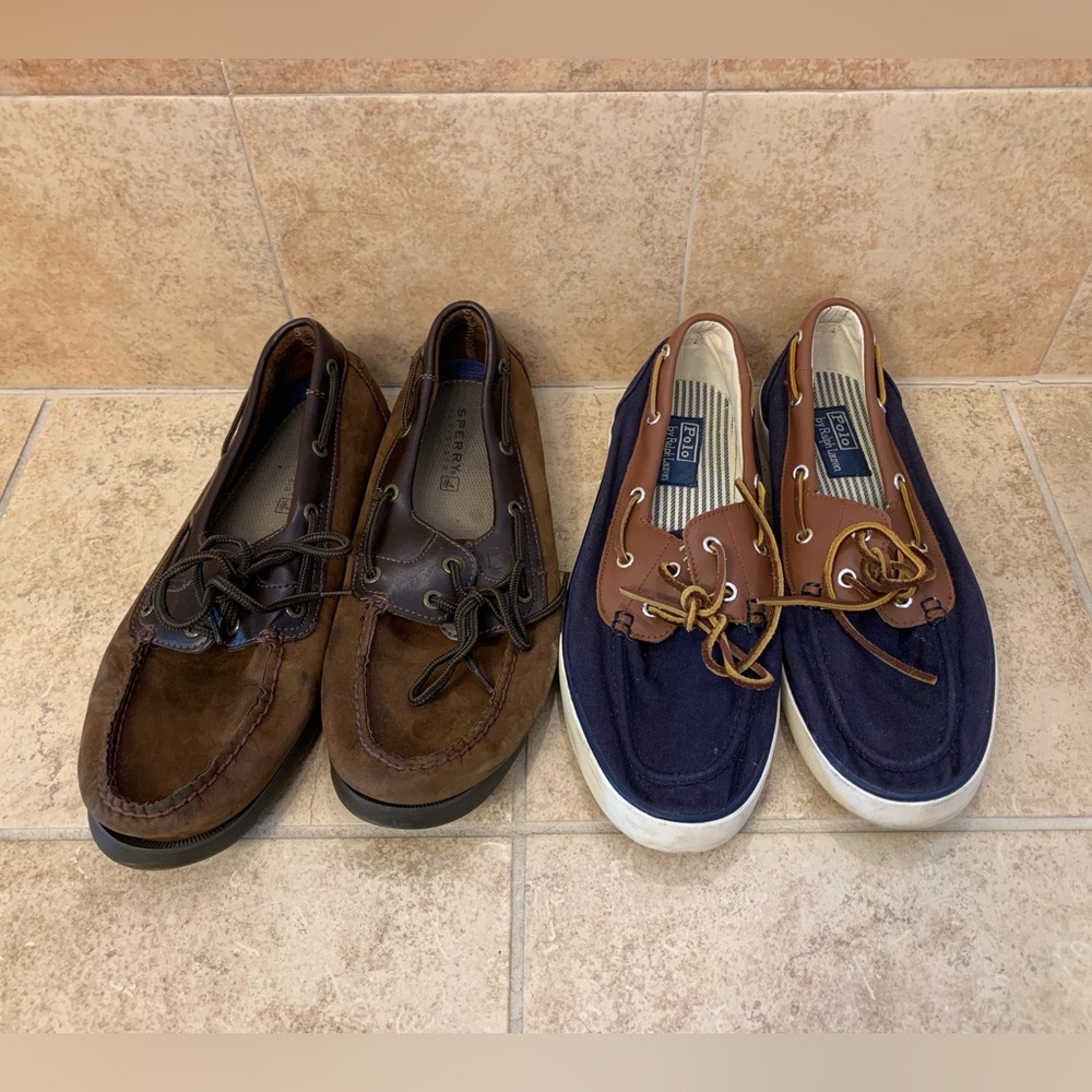 2 Pair of men’s boat shoes size 10.5